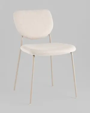 Стул обеденный Gigi бежевый кремовые ножки