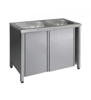 Ванна-тумба Финист ВМТкц-2 (1200х600х850) двери-купе, цельнотянутая мойка