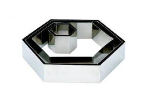 Форма кондитерская MGSteel Шестиугольник L 200 мм, B 175 мм, H 50 мм артикул CRHN1