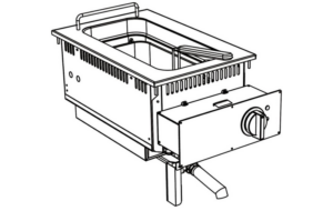 Фритюрница электрическая Apach Chef Line SLDI7FRIE4S15 700 серия встраиваемая