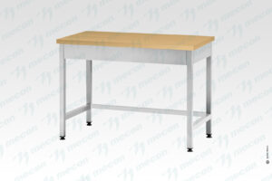 Стол кондитерский СПРп - 1500*700*860 "Profi Inox", бук/40 (полка-обвязка)