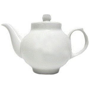 Чайник заварочный Дулево «Янтарь», 1,4л; D60, H165, L125мм, фарфор, белый артикул 00370