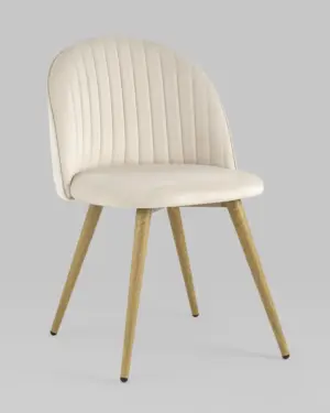 Стул Лион Страйпс велюр кремовый 2 шт