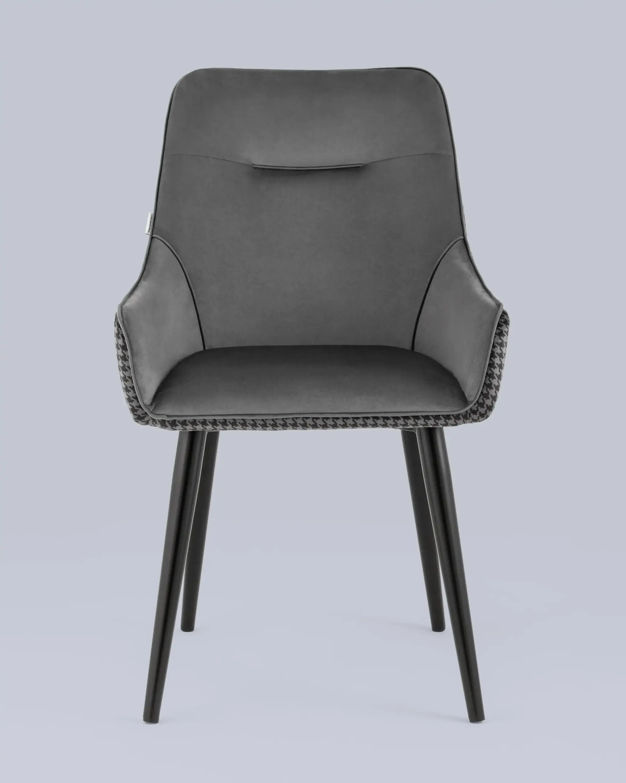 Стул Джоан велюр серый гусиная лапка 2 шт