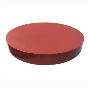 Доска разделочная круглая D=500мм,H=80мм красная P.L. Proff Cuisine