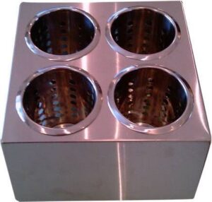 Подставка для столовых приборов Luxstahl L 250 мм, B 250 мм, H 130 мм артикул кт751/1