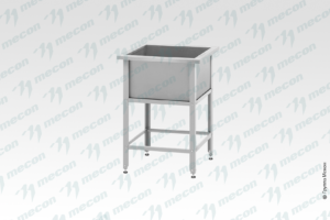 Ванна моечная ВМСн - 630 "Norma Inox", 1 м/о 530*530*350 (ножка угловая)