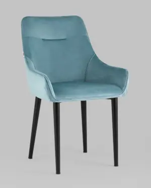 Стул Джоан велюр пыльно-голубой 2 шт