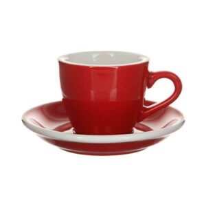 Кофейная пара Loveramics Egg 80ml цвет красный (red BRE) артикул 80-45BRE/46BRE