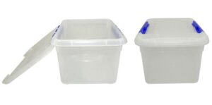 Контейнер для хранения продуктов MGprof прямоуг. с синим зажимом 300*230 мм. 8 л. артикул 1719 с