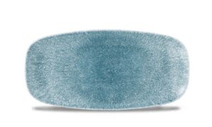 Блюдо CHURCHILL Raku Topaz Blue L 298 мм, B 153 мм артикул RKTBXO111