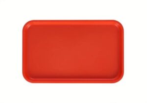 Поднос из пластика Клен 560Т 530х330 оранжевый артикул мки119