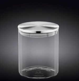 Банка для сыпучих продуктов Wilmax металлическая крышка 760 мл, H 125 мм, D 100 мм артикул WL-888513/A