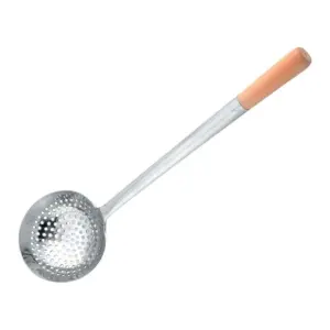 Половник-шумовка "Китайский" с деревянной ручкой, d 12 см, нержавейка, P.L. Proff Cuisine