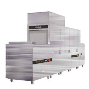 Машина посудомоечная туннельная Abat МПТ-2000К с пальчиковым конвейером левая