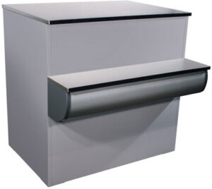 Прилавок кассовый Carboma Palm G95 N 0,9-7 (П-1) (9006 декор серый)