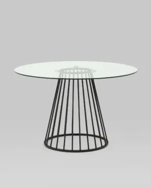 Стол обеденный Ливерпуль круглый 120*120 стекло