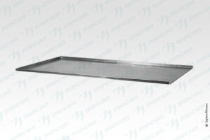 Противень для выпекания ПДВ - 600*400*10, нерж. сталь, сплошной, 3 борта, откр. 400 мм