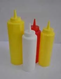 Емкость (диспенсер) для соусов 450 мл, желтая, пластик, P.L. Proff Cuisine