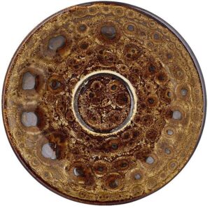 Блюдце By Bone Cowry Yellow D 155 мм. артикул CW-YL-ZT-01-CT