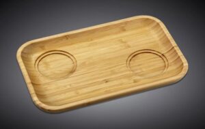 Блюдце Wilmax прямоугольное с 2-мя выемками L 280 мм, B 175 мм артикул WL-771130/A