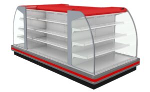 Пристенная витрина Марихолодмаш Варшава 160/94 ВХСп-1,68 торцевая (без боковин)