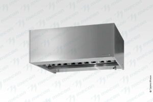 Зонт приточно-вытяжной универсальный ЗПУн - 2000*1000*400 "Norma Inox" (к-т светильников)