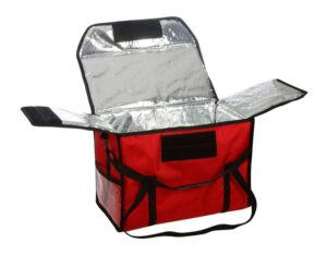 Термосумка для обедов Клен 500х250х350 фольгированная красная