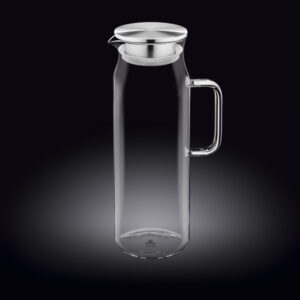 Кувшин Wilmax Thermo Glass 1500 мл, D 90 мм, H 285 мм, с крышкой + сетка нерж артикул 888210
