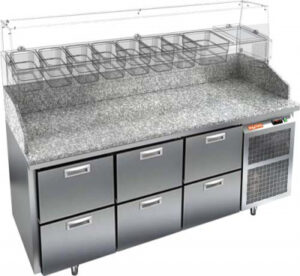 Стол холодильный для пиццы HICOLD PZ3-222/GN камень