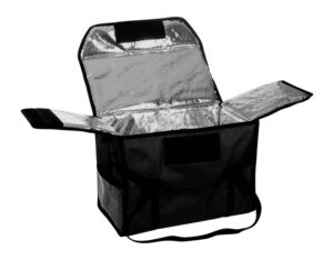 Термосумка для обедов Клен 500х250х350 фольгированная черная