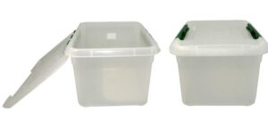 Контейнер для хранения продуктов MGprof прямоуг. с зеленым зажимом 300*230 мм.8 л. артикул 1719 з