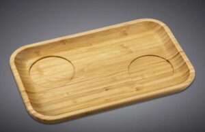 Блюдце Wilmax прямоугольное с 2-мя выемками L 255 мм, B 150 мм артикул WL-771129/A