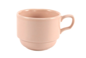 Чашка чайная Башкирский фарфор Акварель Браво 250 мл, D 97/120 мм, H 70 мм, розовый артикул ИЧШ 30.250.А.Р
