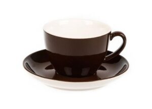 Чайная пара P.L. Proff Cuisine Barista 300 мл, D 102 мм, H 72 мм артикул 4616/4618 (brown)кор=24/6