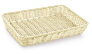 Корзина плетеная Клен бежевая L 415 мм, B 280 мм, H 65 мм артикул кт1928