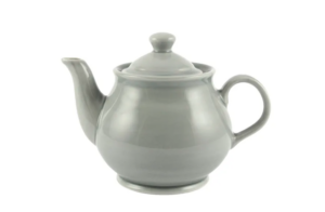 Чайник заварочный Башкирский фарфор Акварель Классик 600 мл, D 117/190 мм, H 130 мм, серый артикул 2633600.А.С - С