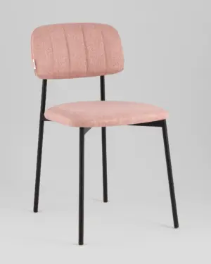 Стул Майло рогожка розовый