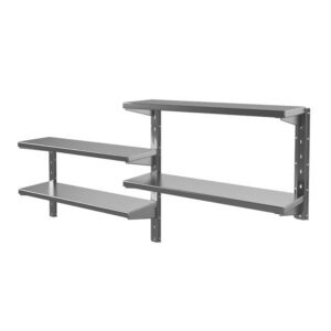 Полка настенная на кронштейнах Финист ПКкр (1200х300х600) (2 яруса)