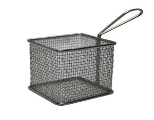 Корзина для закусок Viatto прямоугольная 100х80х80 мм нерж BSK433NM артикул BSK433NM