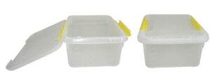 Контейнер для хранения продуктов MGprof прямоуг. с желтым зажимом 300*230 мм. 6 л. артикул 1707 ж