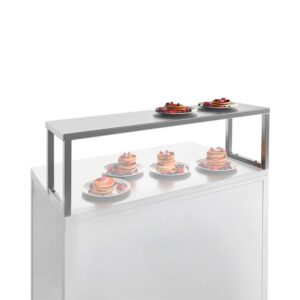 Полка настольная Финист ПН-1 (1500х300х400) уголок нерж.сталь