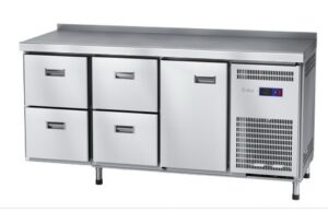 Стол холодильный Abat СХС-70-02 с бортом (дверь, ящики 1/2, ящики 1/2)