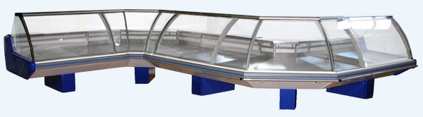 Холодильная витрина Марихолодмаш Парабель ВХСн-1,25 (без боковин, ТРВ, одна тумба)