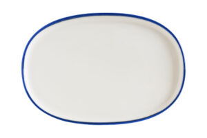 Блюдо овальное Bonna Linea L 340 мм, B 230 мм, синий, форма Хюгге артикул LNEMAHYG34OV