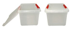 Контейнер для хранения продуктов MGprof прямоуг. с красным зажимом 300*230 мм. 8 л. артикул 1719 к