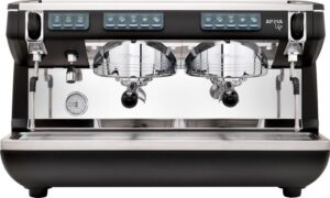 Кофемашина рожковая автоматическая Nuova Simonelli Appia Life 2Gr V 220V black+economizer+high groups (высокая группа, экономайзер)