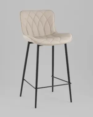 Стул полубарный Vault экокожа серый