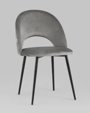 Стул Меган NEW велюр с ромбами серый 2 шт