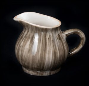 Молочник Corone Natura 125 мл серый, коричневый артикул фк0960